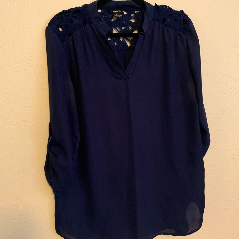 Navy Rue21 Blouse